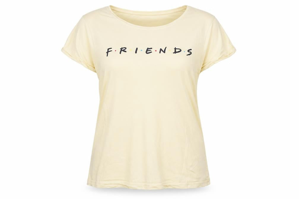 Women's Beige Friends TV Show Nightshirt T-Shirt Style Size 12-14