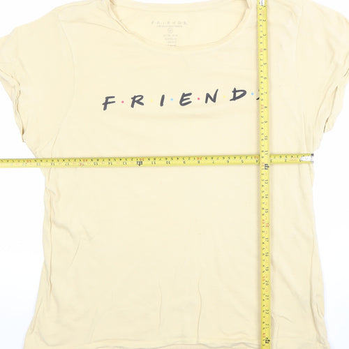 Women's Beige Friends TV Show Nightshirt T-Shirt Style Size 12-14