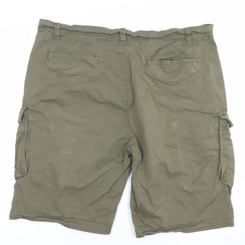 Dunnes Stores Men’s Khaki Green Cargo Shorts 40in Waist Cotton Blend