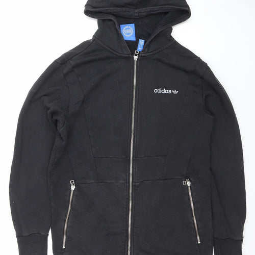 Adidas Men's Black Full Zip Hoodie Size S Cotton Sportswear