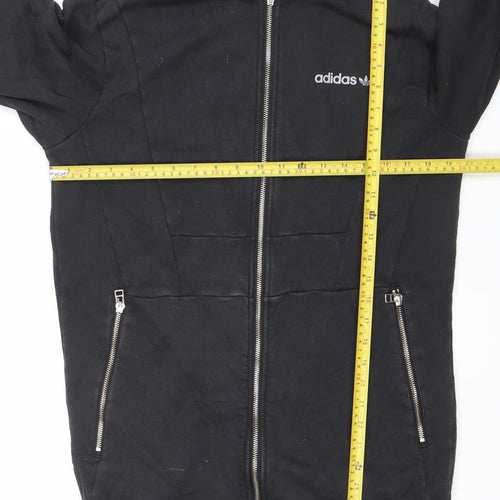 Adidas Men's Black Full Zip Hoodie Size S Cotton Sportswear