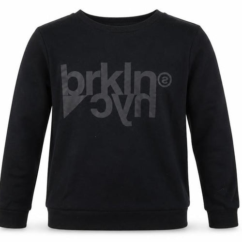 Primark Boys Black Brooklyn NYC Sweatshirt 11-12 Years Cotton Blend