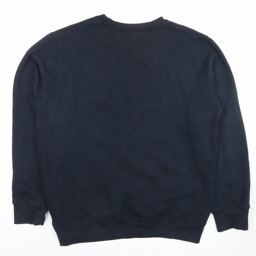 Slazenger Men's Black Sweatshirt L Crew Neck Pullover Sports Style