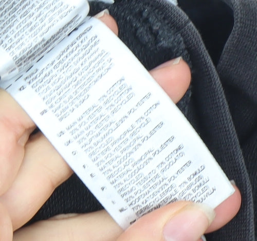 Adidas Boys Black 13-14 Years Crew Neck Pullover Sweatshirt