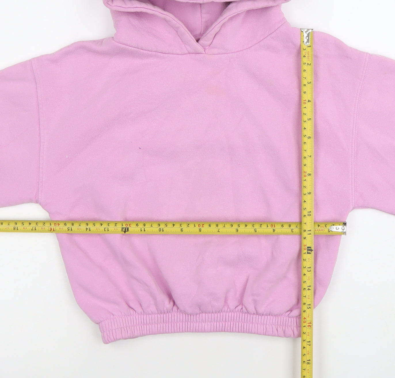 ZARA Girls Pink Hoodie Size 9 Years Cotton Blend Pullover