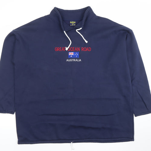 Australia Mens Blue XXL Pullover Sweatshirt Great Ocean Road
