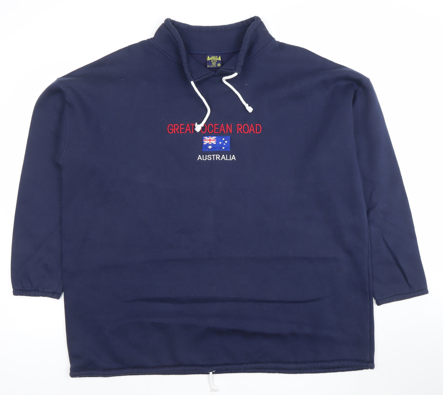Australia Mens Blue XXL Pullover Sweatshirt Great Ocean Road