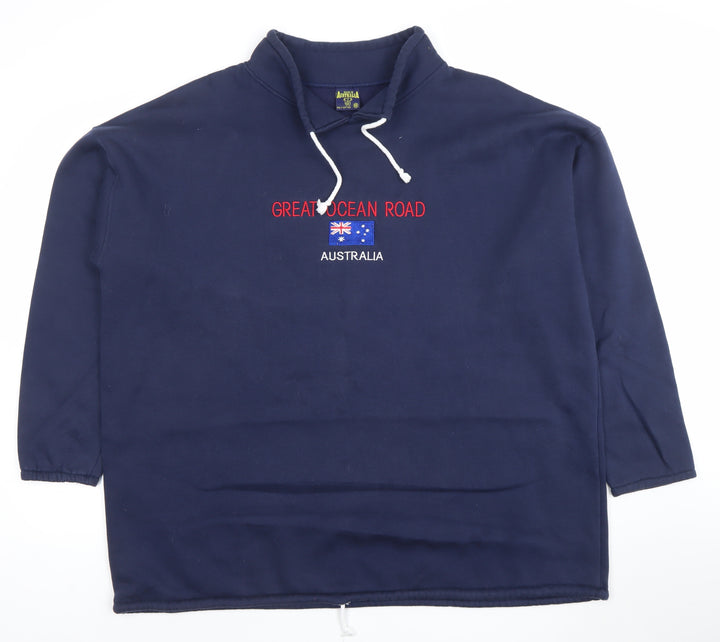 Australia Mens Blue XXL Pullover Sweatshirt Great Ocean Road