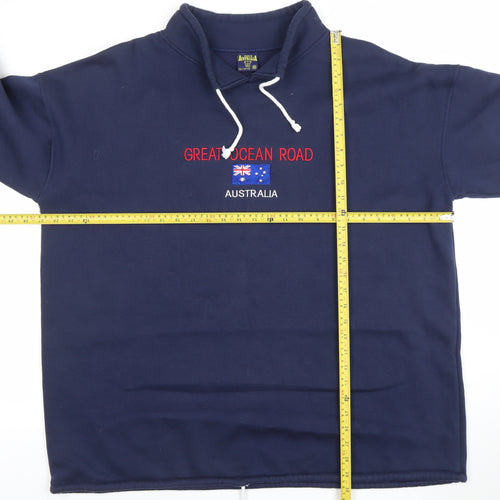 Australia Mens Blue XXL Pullover Sweatshirt Great Ocean Road