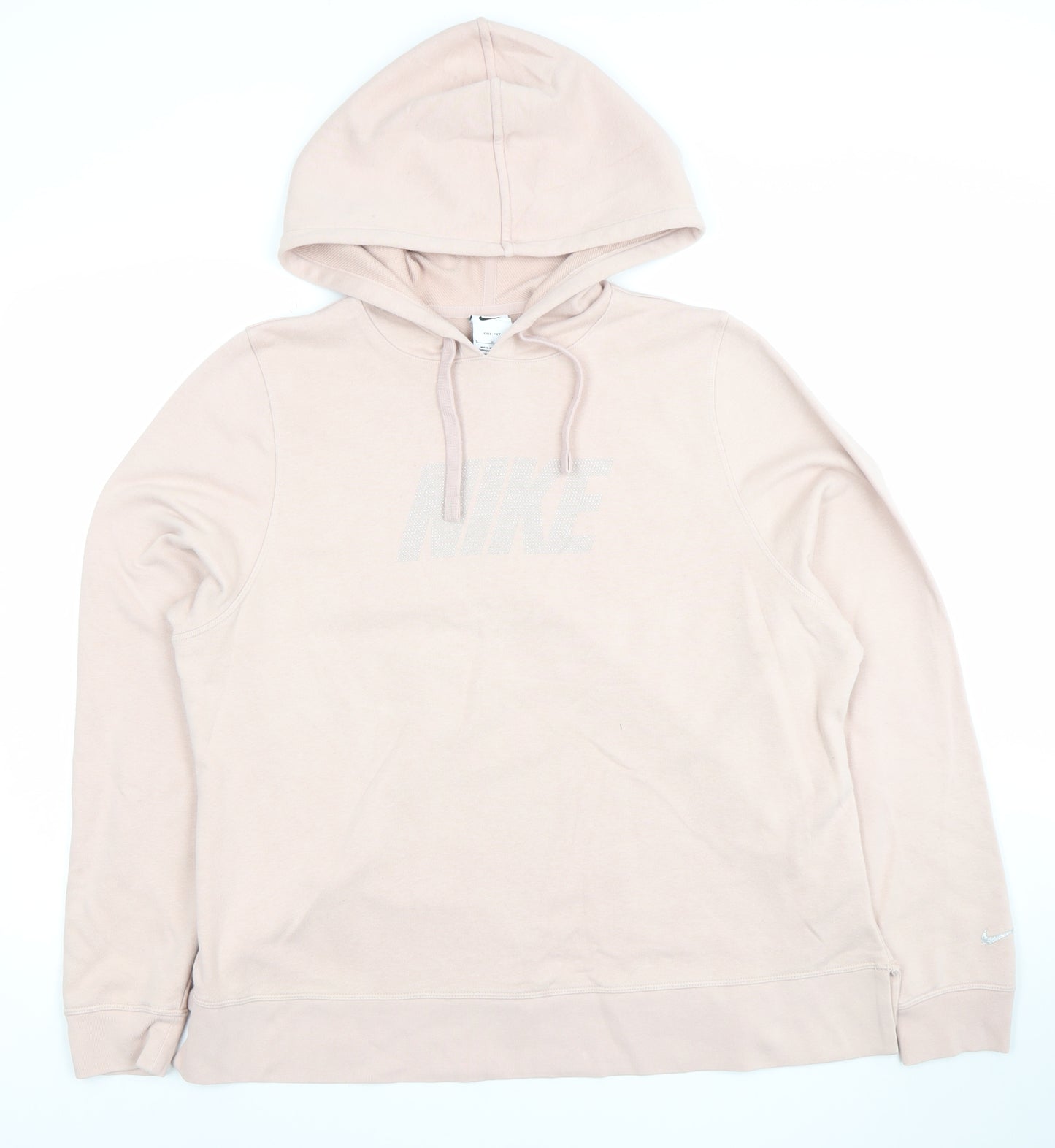 Nike Women's Beige Dri-Fit Pullover Hoodie Size L