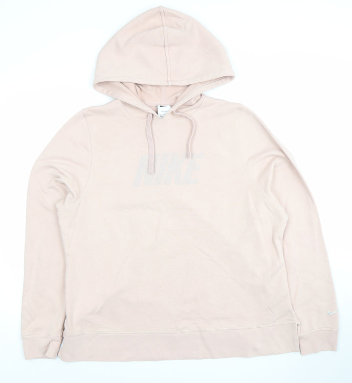 Nike Women's Beige Dri-Fit Pullover Hoodie Size L