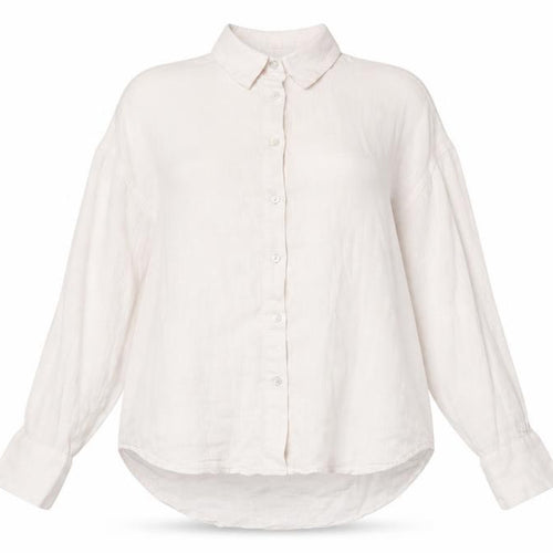 Pull&Bear Women’s Ivory Cotton Button-Up Shirt Size S