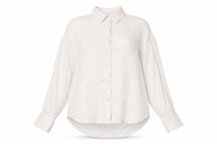 Pull&Bear Women’s Ivory Cotton Button-Up Shirt Size S
