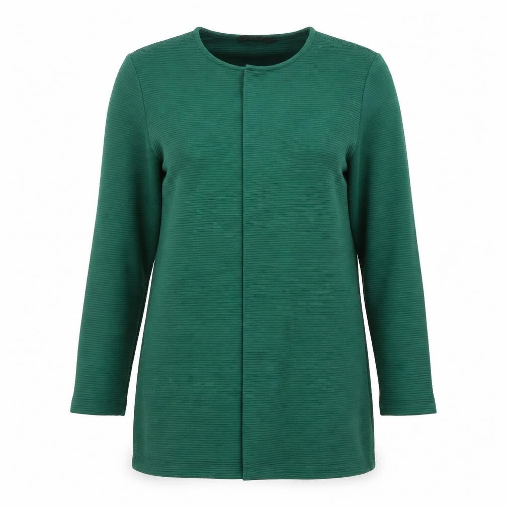 ONLY Womens Green XS Long Sleeve Open Knit Cardigan