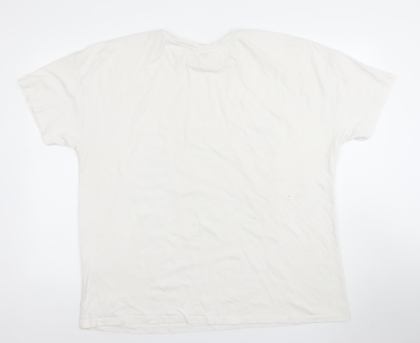 NBA Los Angeles Lakers White Women's XL T-Shirt Short Sleeve 100% Cotton