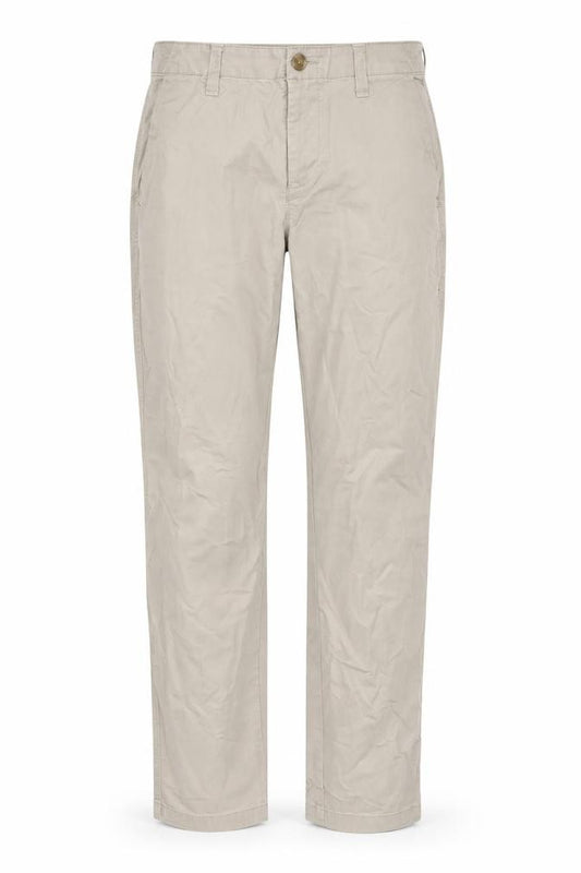 Front view of Gap Women’s Beige Girlfriend Khaki Jeans, size UK 4, Relaxed Fit