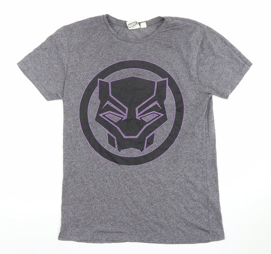 Marvel Black Panther Grey Short Sleeve Pyjama Top Men's M