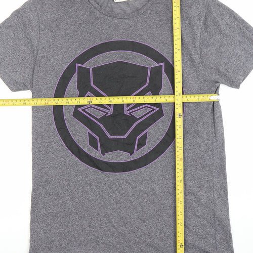 Marvel Black Panther Grey Short Sleeve Pyjama Top Men's M
