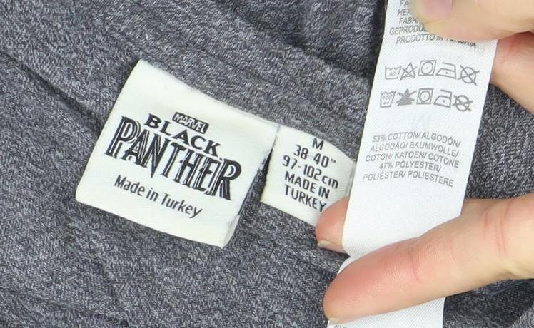 Marvel Black Panther Grey Short Sleeve Pyjama Top Men's M