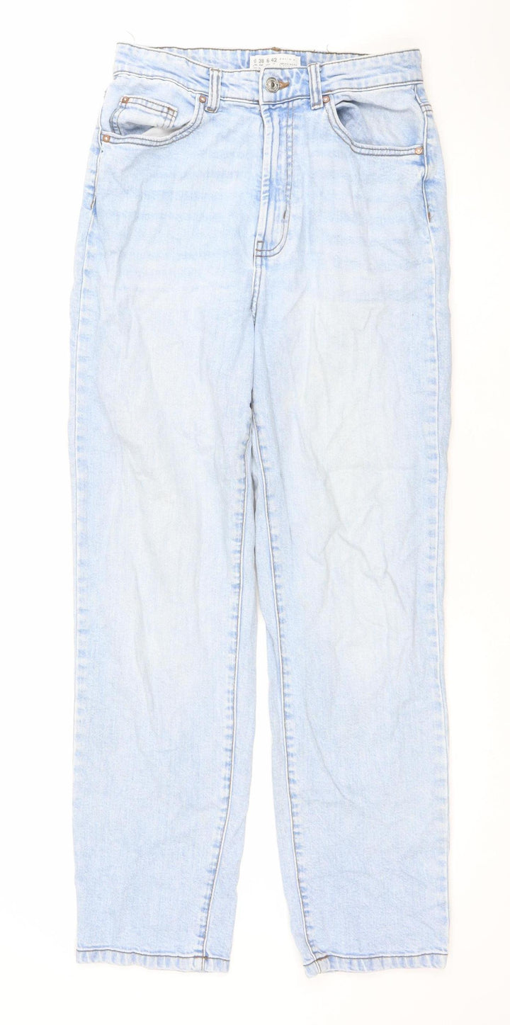 Primark Women's Blue Straight Denim Jeans Size 10 Regular Fit