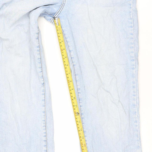 Primark Women's Blue Straight Denim Jeans Size 10 Regular Fit
