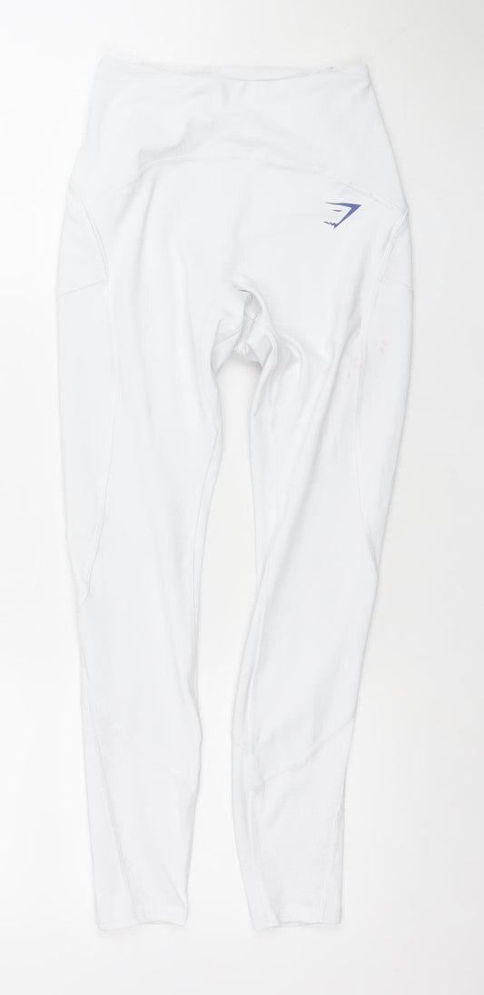 Gymshark Women's White S Seamless Stretch Gym Leggings