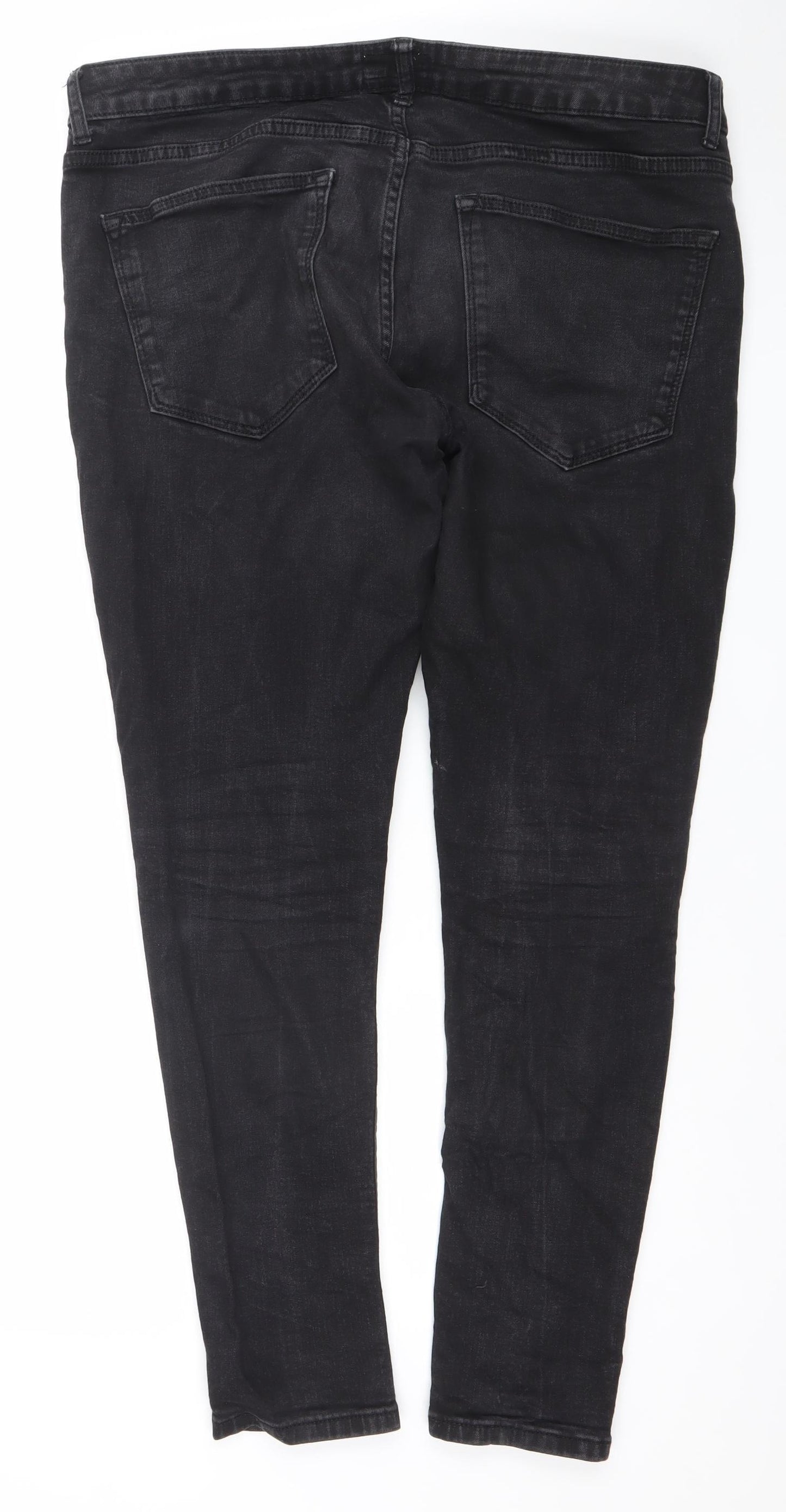 Paul Smith Men's Black Regular Fit Straight Jeans 36W 32L
