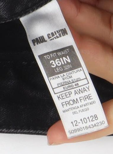 Paul Smith Men's Black Regular Fit Straight Jeans 36W 32L