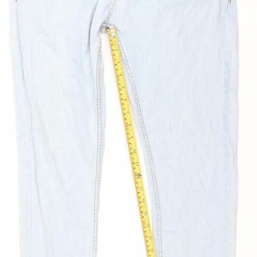 DFND Men's Light Blue Slim Fit Stretch Denim Jeans W32 L32