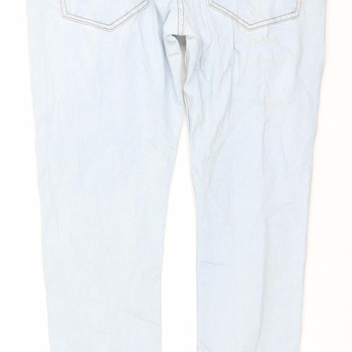 DFND Men's Light Blue Slim Fit Stretch Denim Jeans W32 L32