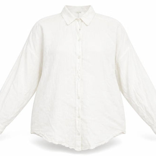 ASOS Women’s White Cotton Button-Up Long Sleeve Shirt Size 8