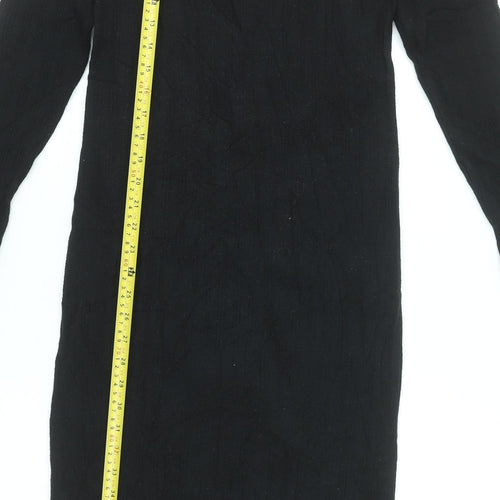 ASOS DESIGN Women’s Black Size 10 Long Sleeve Bodycon Midi Dress