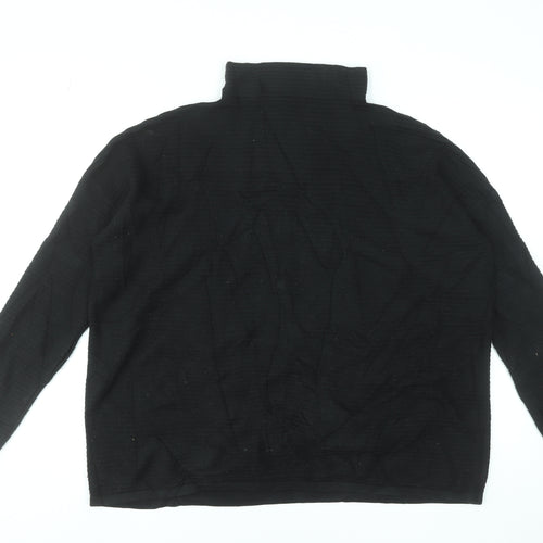 French Connection Womens Black Roll Neck Knit Jumper Size M