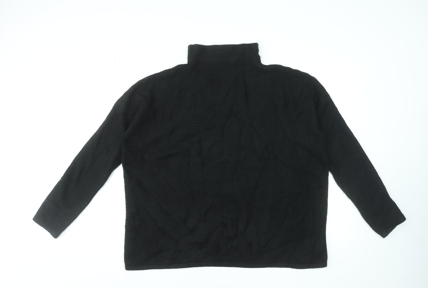 French Connection Womens Black Roll Neck Knit Jumper Size M