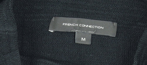 French Connection Womens Black Roll Neck Knit Jumper Size M