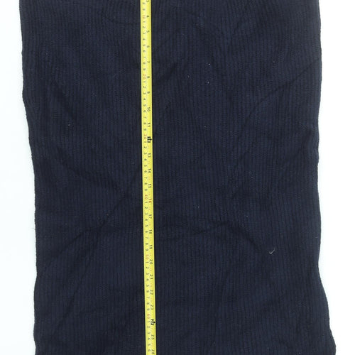 Hush Womens Black Knee Length Knit Pencil Skirt Size 18