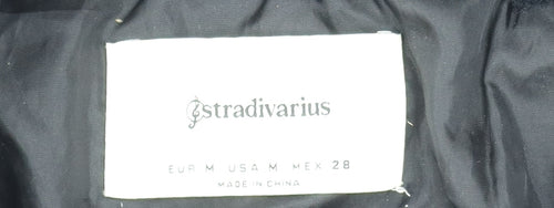 Stradivarius Women Black Size 12 Hooded Puffer Jacket