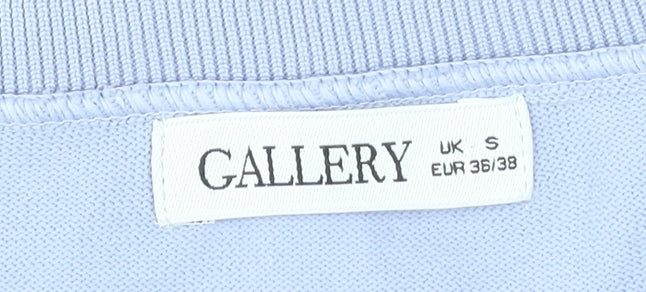 Gallery Women’s Lilac Knit 3/4 Sleeve Crew Neck Blouse Size S