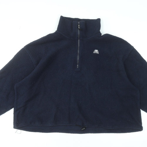 Mountain Warehouse Women's Navy Fleece Pullover Sweatshirt Size M