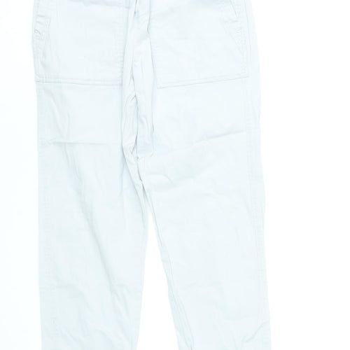 Dunnes Stores Women’s White Cotton Cargo Trousers XS