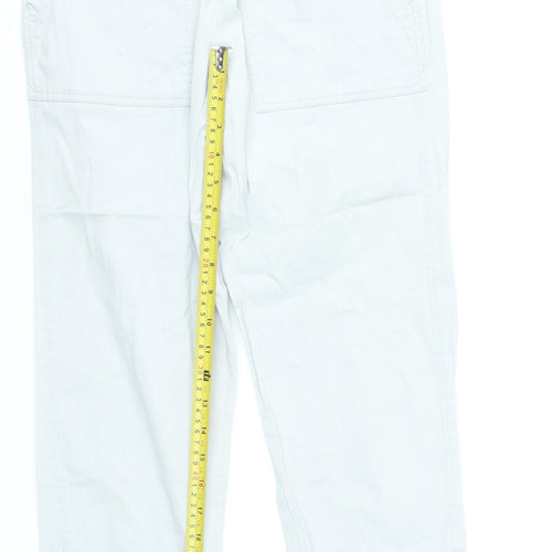 Dunnes Stores Women’s White Cotton Cargo Trousers XS
