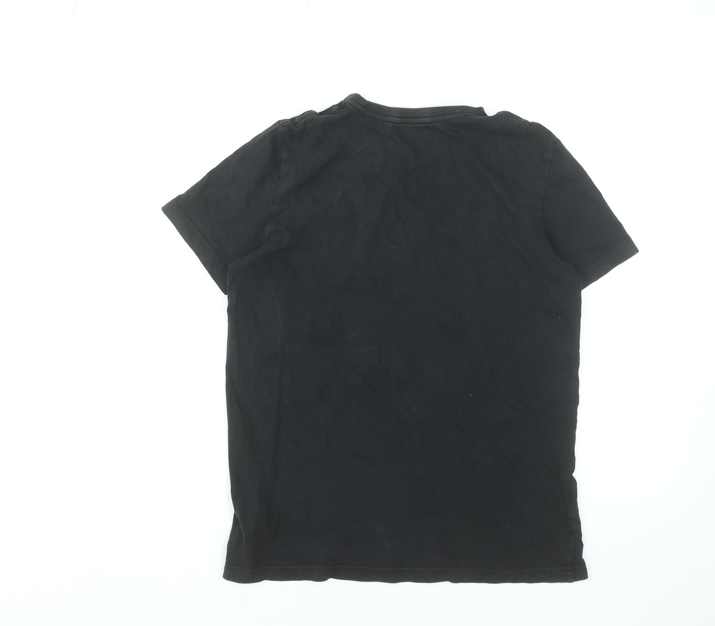 Puma Boys Black Logo Short Sleeve Cotton T-Shirt 13-14 Years