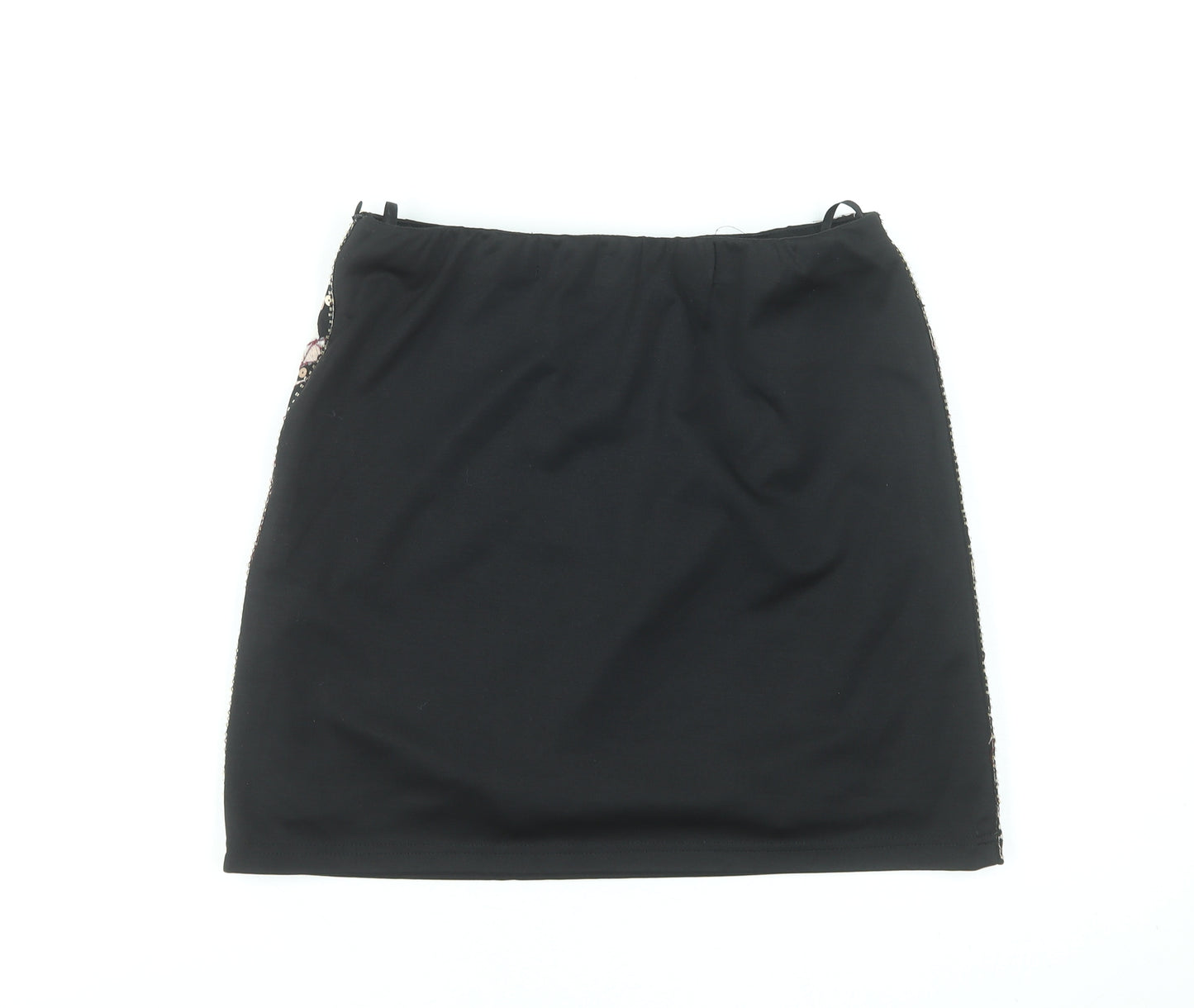 LUC-CE Women’s Black Geometric Sequin Mini Skirt Size M