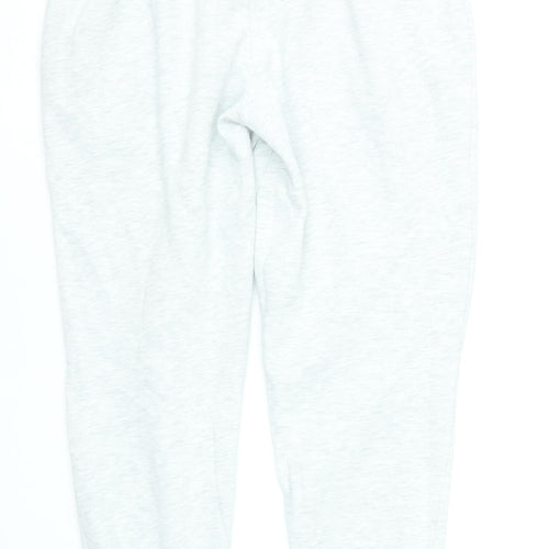 Diesel Women’s Grey Jogger Sweatpants S Soft Cotton Blend Logo Loungewear