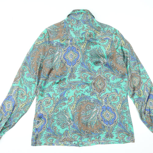 Sinequanone Women's Multicoloured Paisley Long Sleeve Blouse Size 12