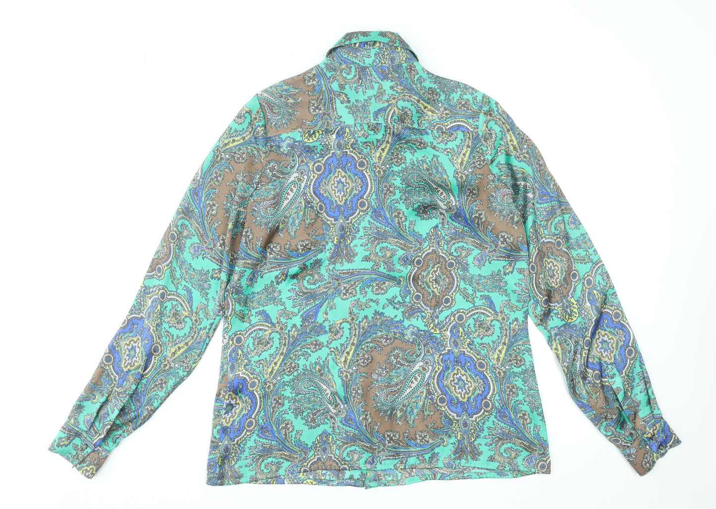 Sinequanone Women's Multicoloured Paisley Long Sleeve Blouse Size 12