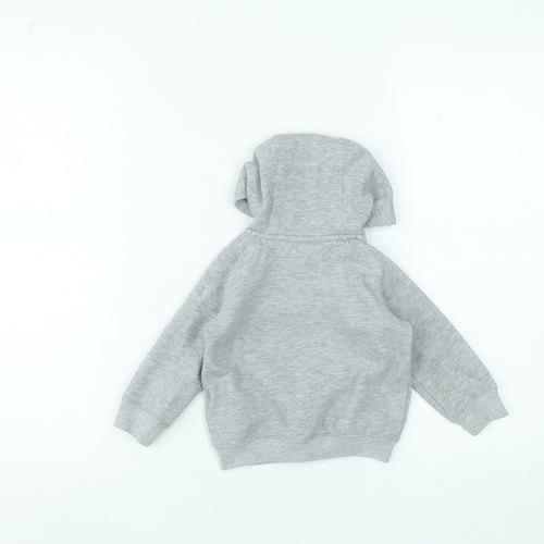 Majestic Athletic Unisex Baby Grey Hoodie 3-6 Months Polyester Cotton Zip Up