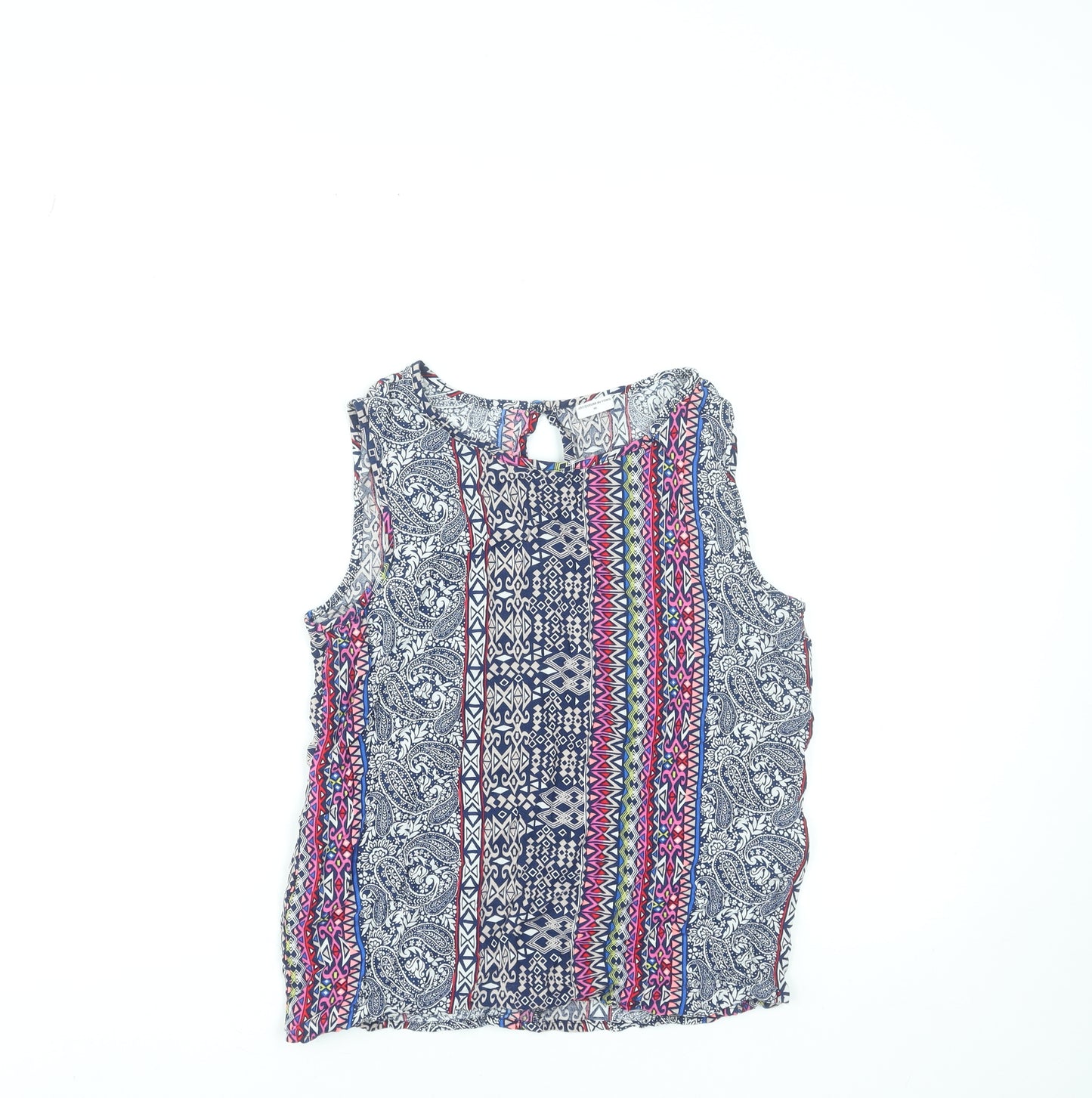 Jacqueline de Yong Women’s Multicoloured Sleeveless Bohemian Viscose Blouse UK 8