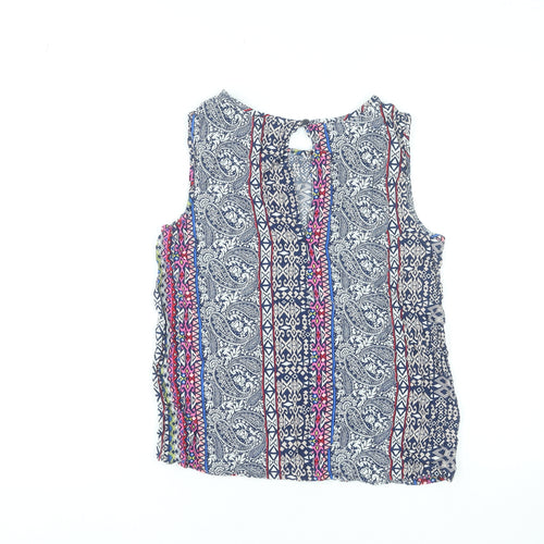 Jacqueline de Yong Women’s Multicoloured Sleeveless Bohemian Viscose Blouse UK 8