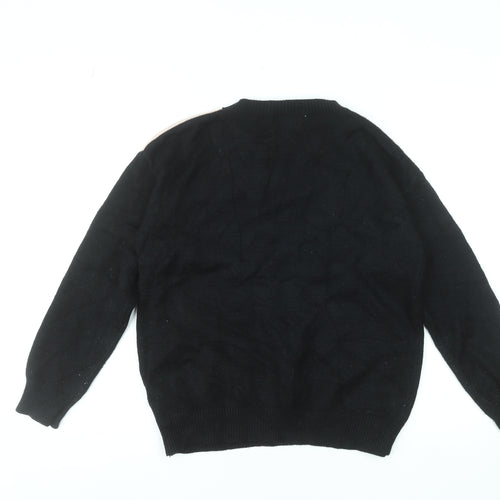 Stella Morgan Women's Black Animal Print Pullover Jumper Size 8
